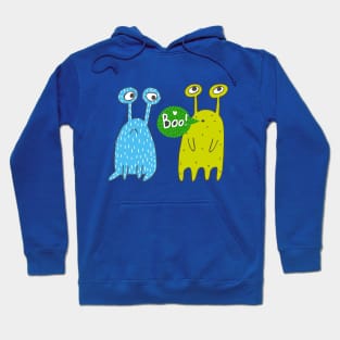 Cheering Monster with a Friend Hoodie